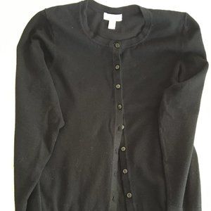 Women's Charter Club Black Cardigan Size XL